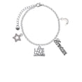 thumbnail image 2 of Delight Jewelry Silvertone Live Love Lacrosse Silvertone Dream Big Charm Bracelet, 7.5+2" Extender, 2 of 4