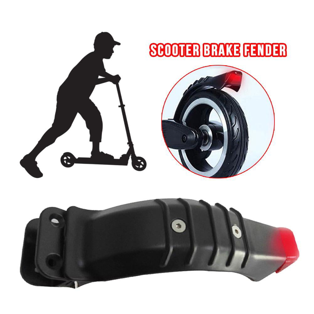 Details about   Black Fenders Rear Brake Mudguard Light For Electric Scooter Practical 