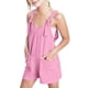 thumbnail image 1 of Rompers de Verano Casuales sin Mangas Overalls Sueltos Traje Corto con Bolsillos para el Uso Diario, Vacaciones, Ropa Callejera, 1 of 8