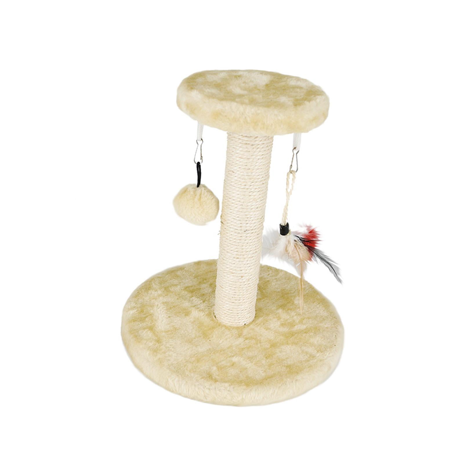 Bvdfgk Cat Scratching Post Plush Mouse with Toy Balls Pet Toys for Kitten Play Rest