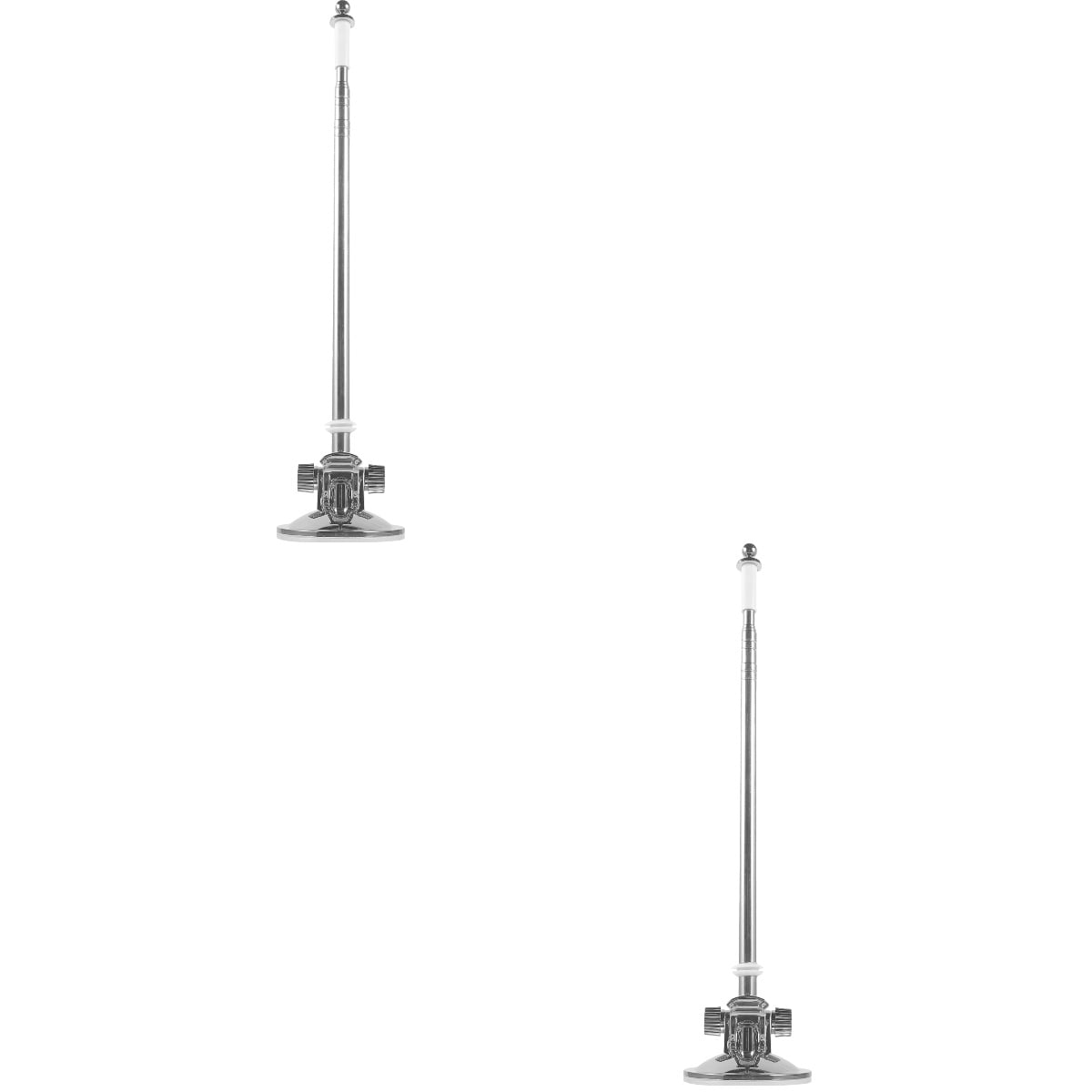 FRCOLOR 2pcs Outdoor Flag Pole Stand Durable Suction Cup Flagpole Stand Display Car Flag Mount Tool