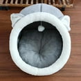 thumbnail image 6 of Cozy Heated Cat House with Plush Softness - Warm Sleeping Bed for Cats and Puppies, Comfortable Indoor Pet Nest, 6 of 6