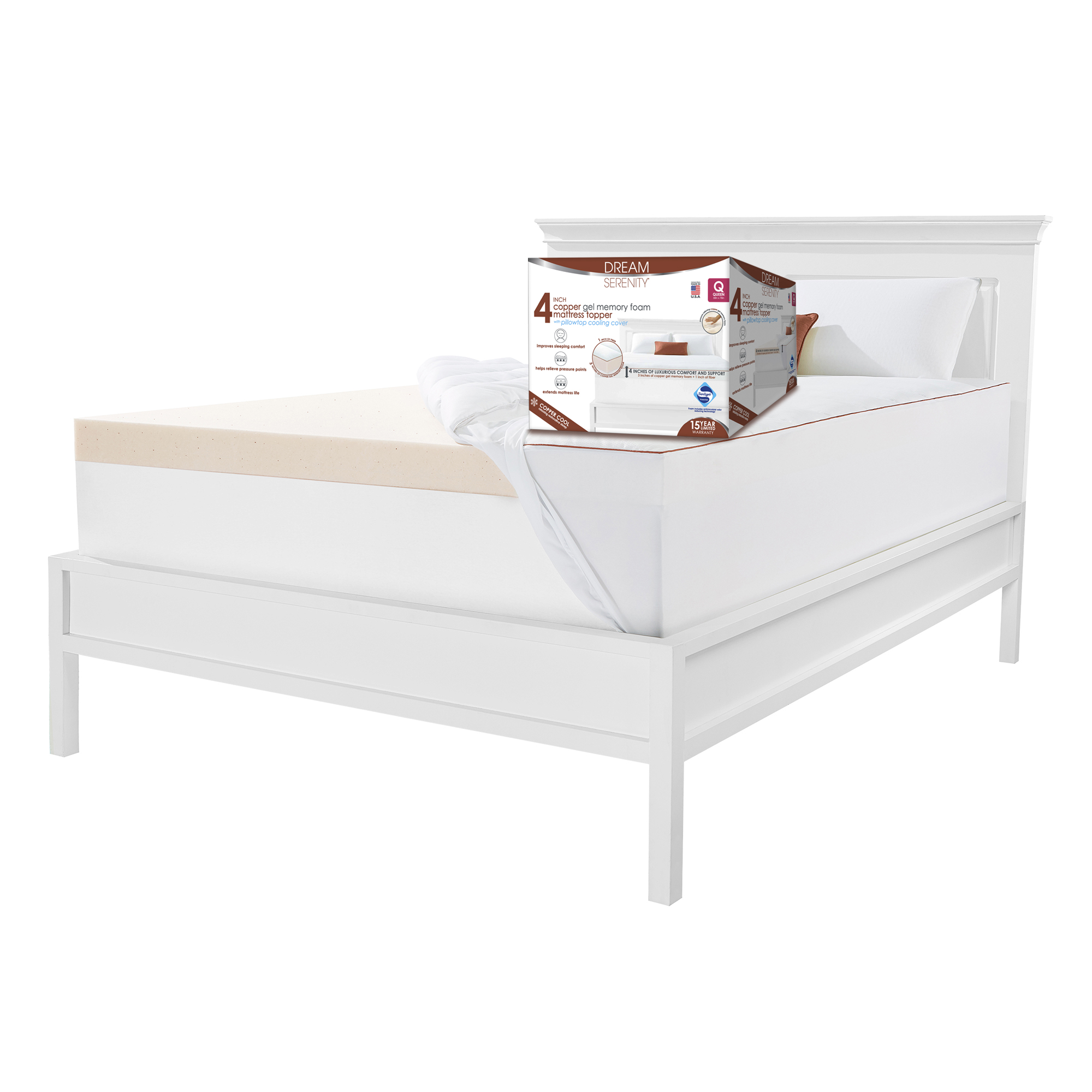 lucid 3 in mattress topper