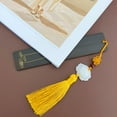 thumbnail image 6 of Wrapables Sandalwood Bookmark with Pendant Tassel for Book Lovers and Readers, Lotus, 6 of 7
