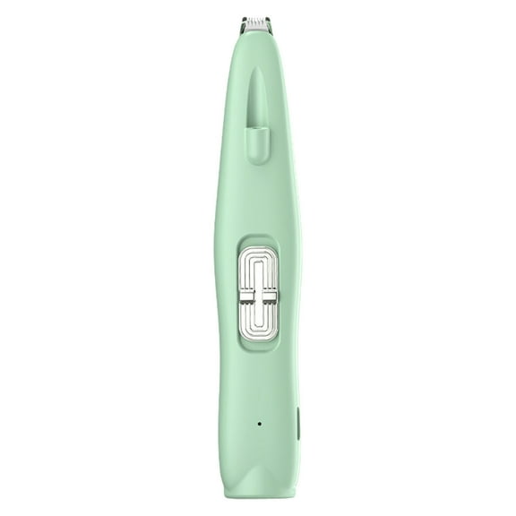 Rechargeable Dog Hair Clippers for Grooming, Low Noise Pet Paw Trimmers with LED Light, Dog Shaver for Ears, Eyes, and Face, Includes USB Charging Cord and Cleaning Brush