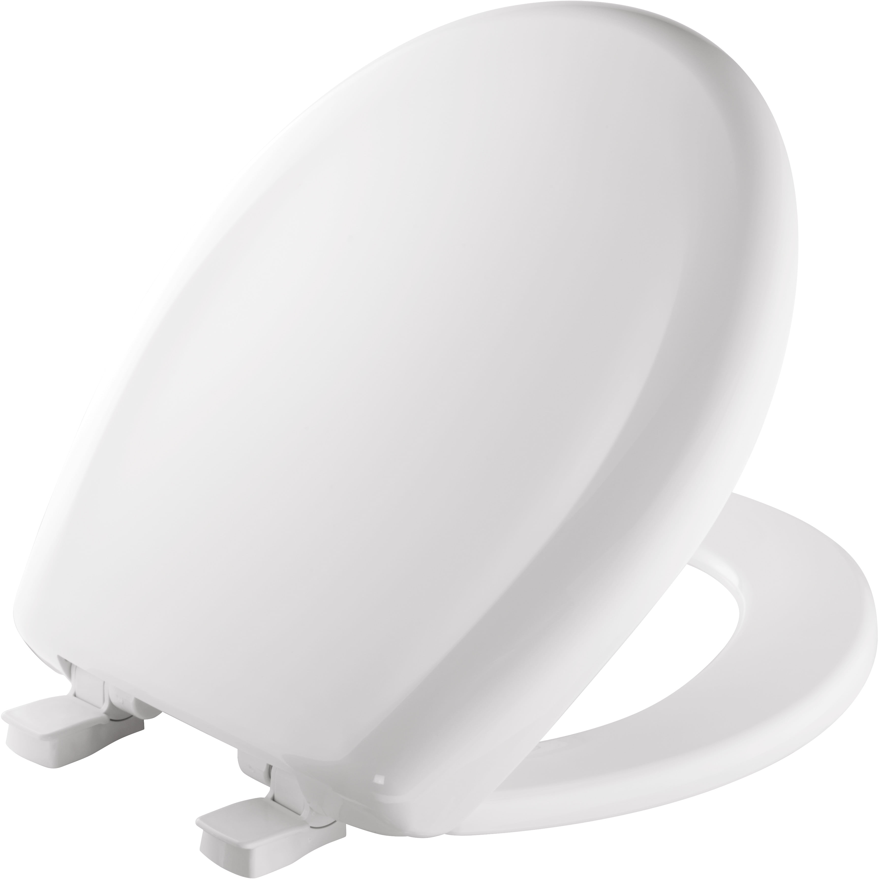 Mayfair Lift Off Slow Close Round Plastic Toilet Seat in White with STA
