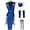 Blue, variant on Sub Zero Reptile Scorpion Inspired Ninja Jumpsuit with Mask for Women