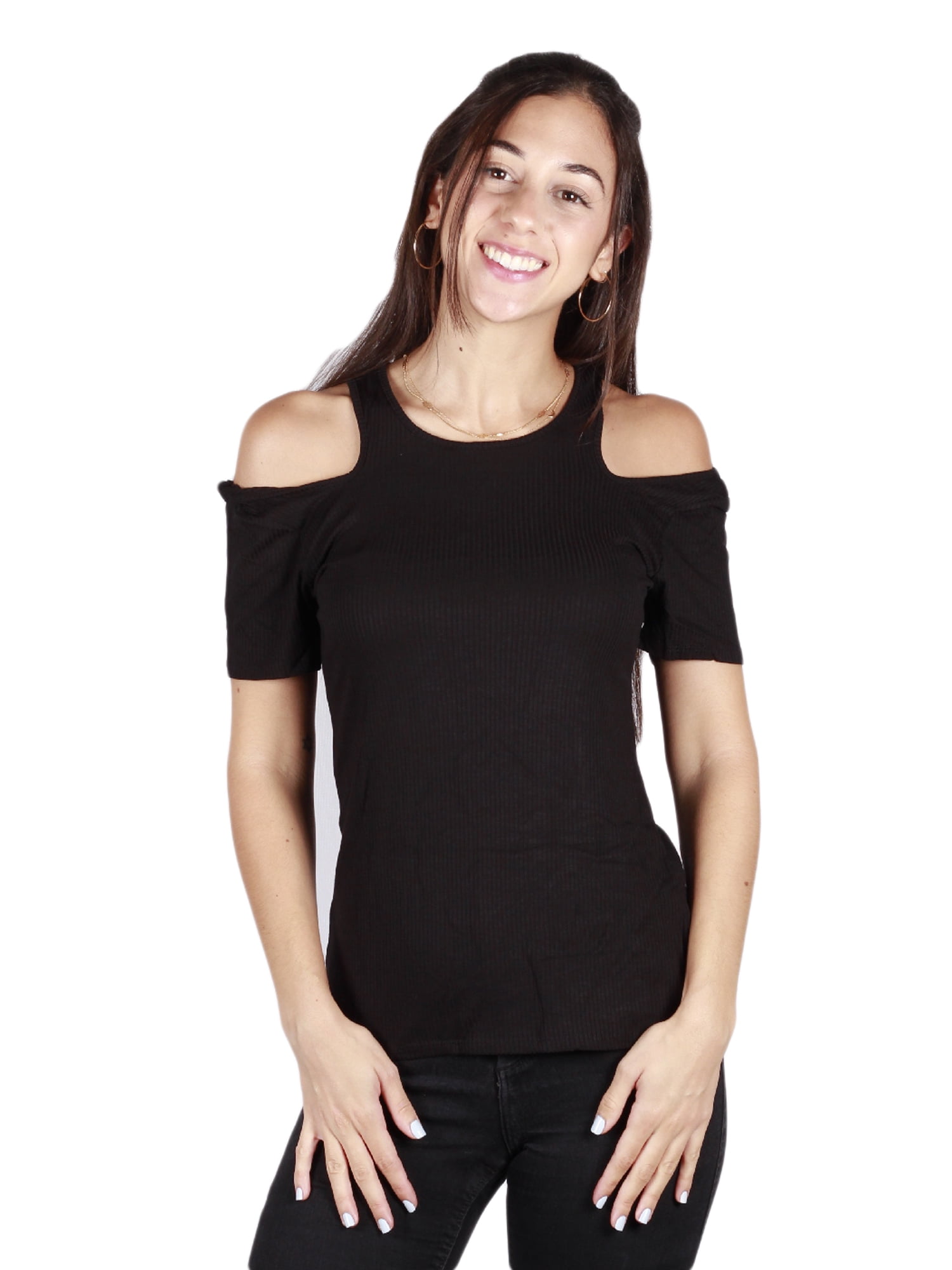 black top cold shoulder