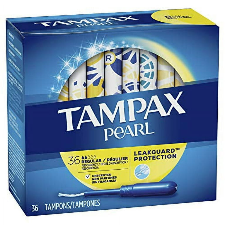 Buy Tampax Pearl Tampons Light/Regular Absorbency with LeakGuard Braid at