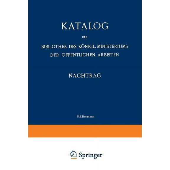 Katalog: Nachtrag (1907-13), (Paperback)