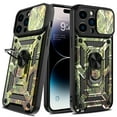thumbnail image 3 of Elegant Choise for iPhone 14 Plus Case with Ring Stand Slide Camera Lens Protective Phone Cover, Camouflage, 3 of 5