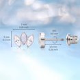 thumbnail image 4 of Limerencia Hypoallergenic G23 Titanium Screw Back Earrings Piercing Post for Women and Men Sensitive Ears, 4 of 7