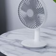 thumbnail image 3 of Bewildely Ventilador portátil eléctrico blanco - Simulación de viento natural Cubierta de ventilador extraíble Inalámbrico y cubierta de Electrodomésticos, 3 of 6