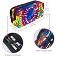 thumbnail image 5 of MUOOUM Pencil Case, Tie Dye Circles Pattern Large Capacity Pencil Pouch Stationery Pen Bag, 5 of 7