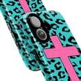 thumbnail image 2 of Bold Leopard Print Phone Case with Pink Cross, Vibrant Animal Pattern iPhone Cover, Stylish Protective Case for iPhone 16 15 14 13 12 11 Pro Plus Mini, 2 of 6