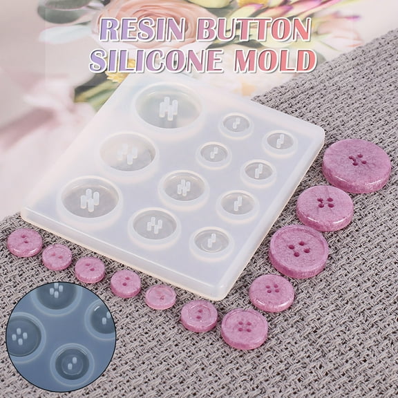 Diy Silicone Mold Resin Button Mold making silicone, 1X Silicone Mold DIY Silicone Mould, White