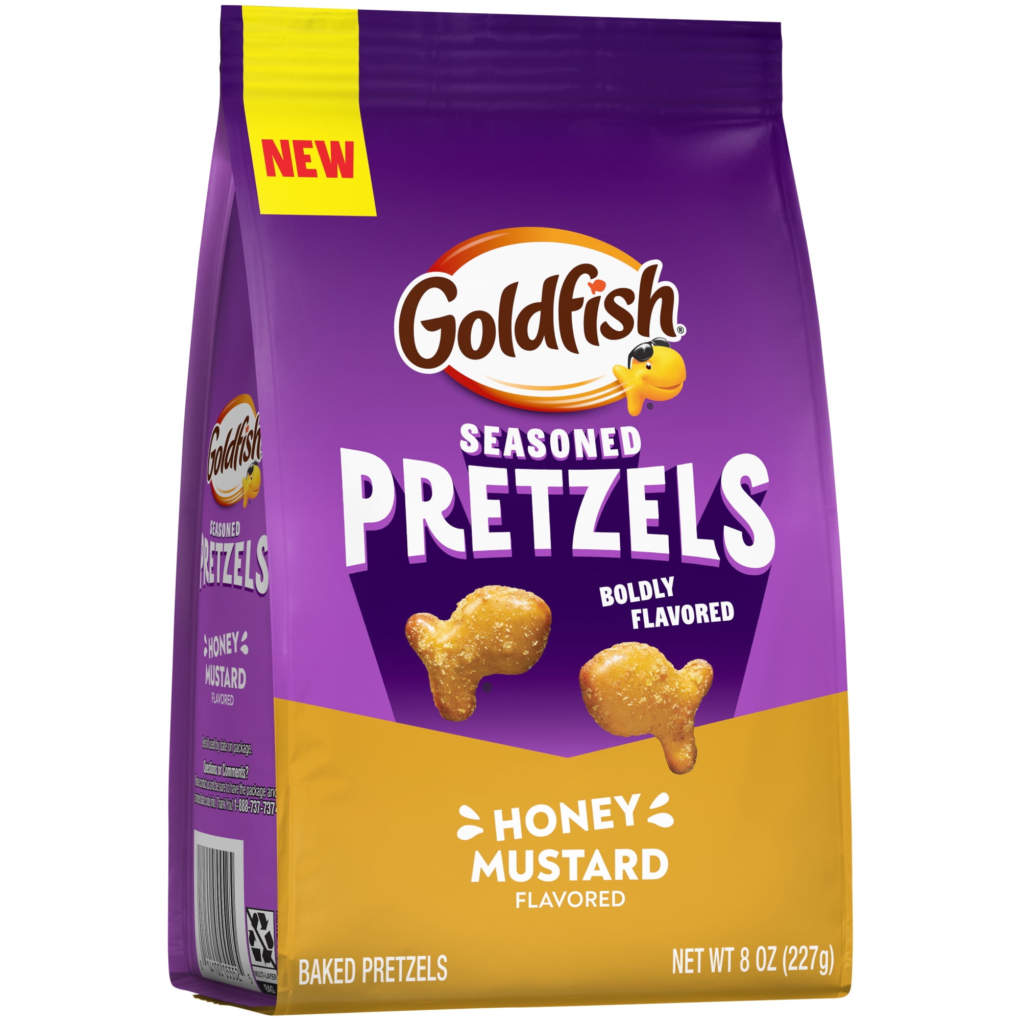 Goldfish Honey Mustard Seasoned Pretzels, 8 Ounce Bag