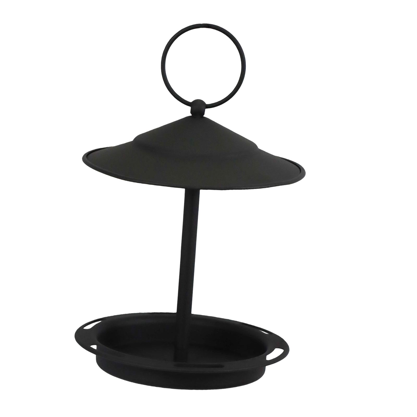 Bvdfgk Hanging Bird Bath Feeding Bowl Sturdy Platform Metal Bird Feeder Yard Parrot