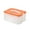 Orange, variant on lanema Food Storage Box Multilayer Container with Lid and Handle Cookie Carriers