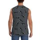 thumbnail image 4 of Balery Cute Shark Camisetas sin mangas para hombre, absorbe la humedad y protege contra el mal olor.-3X-Large, 4 of 7