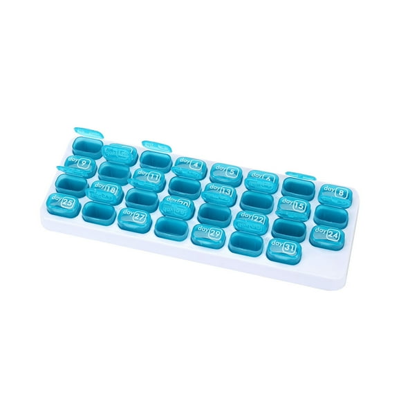 Pill Organizer Weekly Pill Organizer Pill Box 31 Day Medicine Tablet Dispenser Organizer Weekly Storage Case Extra Large Mon