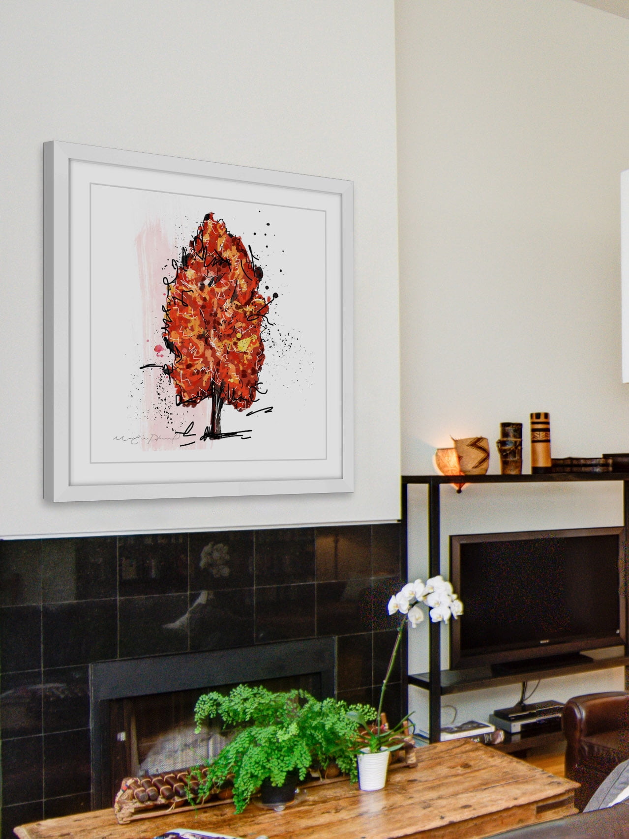 "Erable" Framed Painting Print