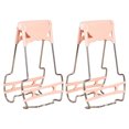 thumbnail image 1 of Eigraketly Soporte para cuenco antiescaldaduras, conjunto con rizador, manejo seguro para platos calientes, accesorios para horno halógeno, 2 Artesanía Rosa, 1 of 6