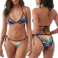 thumbnail image 3 of Balery Colorful Whimsical Earth Pijama Estampado Bikini de Dos Piezas para Mujer - Conjunto de Bikini Ajustable Sexy y Cómodo para Playa, 3 of 6