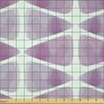 thumbnail image 2 of Ambesonne Geometric Fabric by the Yard Microfiber, Watercolor Triangles Plot, 1 Yard, Pale Purple White and Grey, 2 of 2