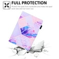 thumbnail image 2 of Allytech Flip Case for Apple iPad mini 6th Gen 8.3-Inch,Premium PU Leather Folio Kickstand Auto Sleep Wake Smart Cover Shockproof Full Body Protection Case for Apple Mini iPad 6 8.3",Purple Marble, 2 of 5