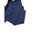 thumbnail image 6 of LTTVQM Lightweight Plain Solid Cotton Linen Two Piece Outfit Camp Collar Long Sleeve Shirt Wide Leg Pants for Men Relaxed Fit Daily Vacation Casual Suit Blouse Navy XL, 6 of 7