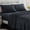 Dark Grey, variant on Microfiber Polar Fleece Sheet Set, Ultra Soft Warm Plush Velvet Bed Sheets, 15 Inch Deep Pocket 4‑Piece Bedding Set for Winter