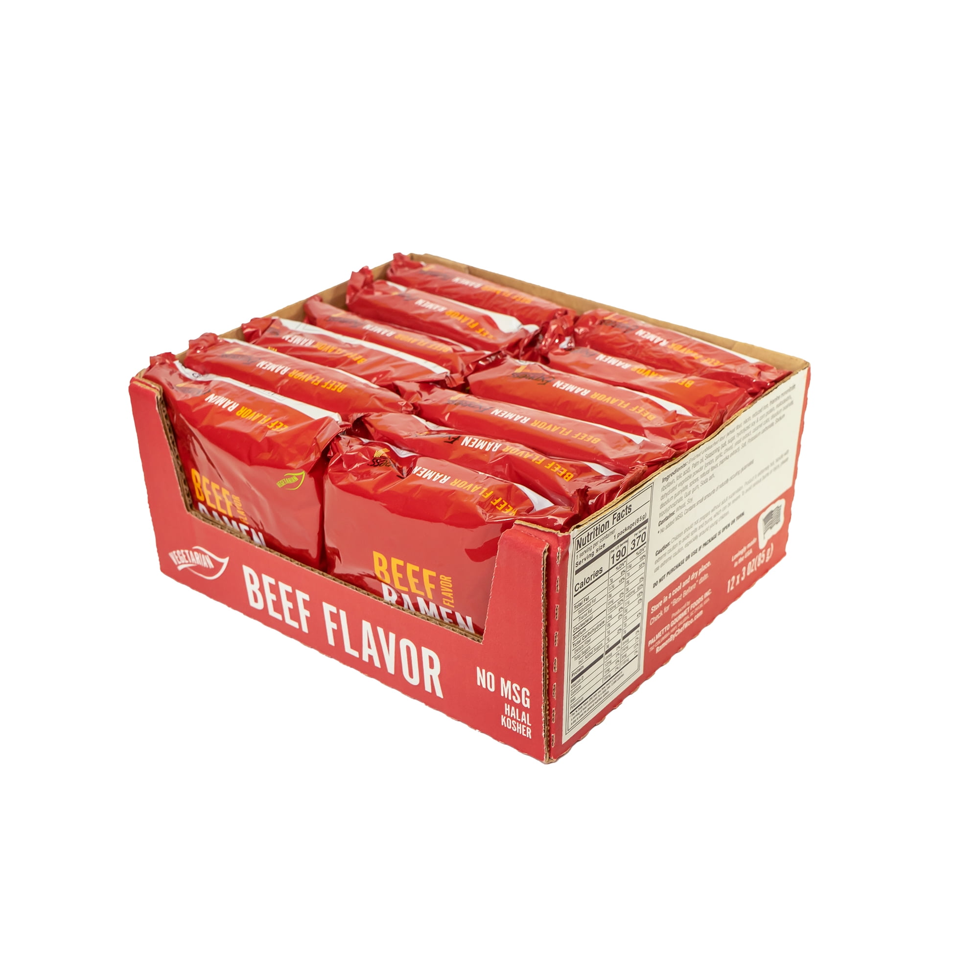 Ramen Express by Chef Woo Beef Flavored Ramen Noodles, 2.25 oz, 12 Pk