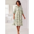 thumbnail image 5 of Only Necessities Plus Size Cotton Flannel Print Short Gown, 5 of 6