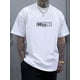 thumbnail image 2 of Men's Letters Graphic Print Casual Outdoor T-shirt For Big & Tall Guys Tee For Adult, Men, Women, Teen, Teenager, Adolescent, Youth, 2 of 8