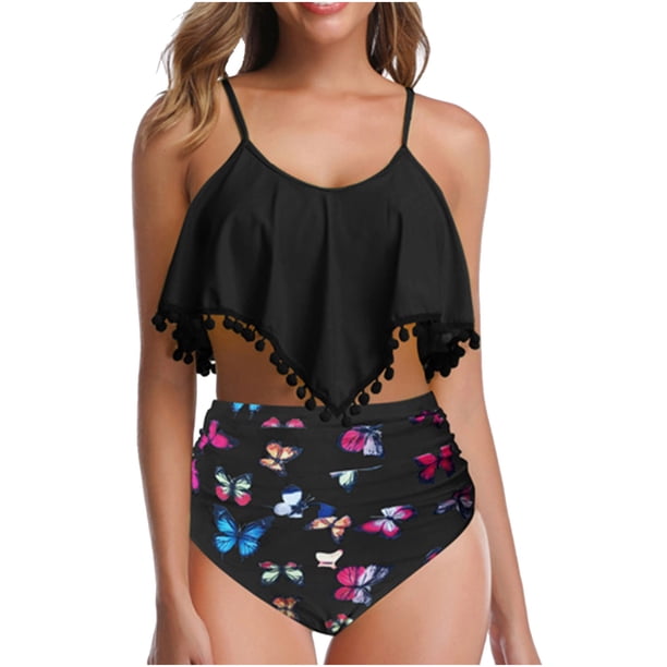 Moda mujer estampado Sexy Bikini push-up acolchado traje de baño traje de baño conjunto de ropa de playa Fridja nalpqowj54129