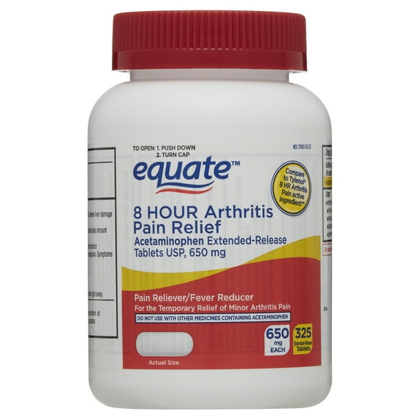 Equate 8 Hour Arthritis Pain Relief Acetaminophen Extended Release