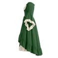 thumbnail image 6 of Renaissance Medieval Women Costume Dress Off Shoulder Corset Bell Sleeve Victorian Dresses Halloween Dress Green S, 6 of 8