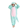 thumbnail image 4 of Generic Unisex Kids Dinosaur Hooded Jumpsuit, Cozy Flannel Animal Onesie, Winter Party Playwear for Boys Girls, 4 of 9