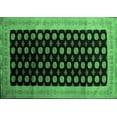 thumbnail image 1 of Ahgly Company Indoor Rectangle Persian Emerald Green Traditional Area Rugs, 7' x 9', 1 of 4