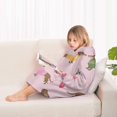 thumbnail image 4 of Colorful Funny Dachshund Blanket Hoodies for Kids 6-13YR Oversize Wearable Blanket Hoodies for Boys Girls Teens, 4 of 7