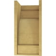 thumbnail image 4 of 10"W x 10"D x 20"H Wide Mediterranean Rough Cedar Woodgrain TimberThane Corbel, Primed Tan, 4 of 6