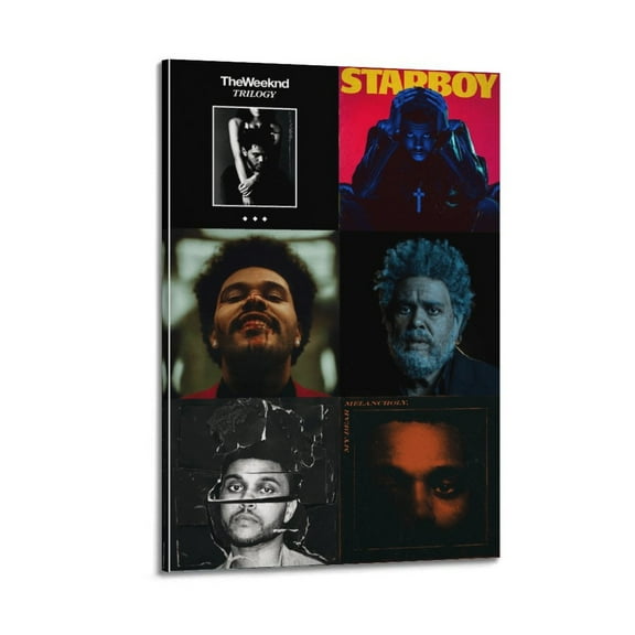 The Weeknd Anime Star Music Picture Wall Art Painting Canvas Posters Artworks Gift Room Aesthetic