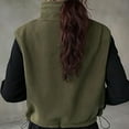 thumbnail image 3 of Wiyuqeen Women's Fuzzy Fleece Vest Oversized Sleeveless Sherpa Jacket Warm Full Zip Collar Solid Outerwear with Pockets, 3 of 6