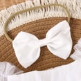 thumbnail image 5 of Hotiary Baby Girl Tutu Romper Dress with Bow Headband 2 Piece Set Infant Toddler Mesh Short Sleeve Skirt Sundress Spring Fall Outfit for 0-24 Months, 5 of 8