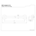 thumbnail image 2 of Kingston Brass DR114240 Americana 24" x 1-1/4" O.D. Stainless Steel Decorative Grab Bar, Matte Black, 2 of 4