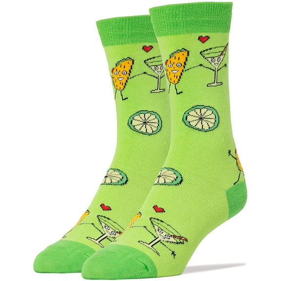OOOH YEAH! Men's Novelty Crew Socks, Happy Hour