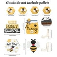 thumbnail image 5 of Usloyux under $5 Bee Tray Decor, Bee Tray Decor Set Themed Wooden Pieces, Honeycomb and Bee Motif Decorations for Tiered Trays, Shelves, and Home Display, 5 of 6