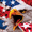 Eagle Star, variant on Spirit of America Cotton Blend 1776 Party Patriotic Print Quick Dry Beach Towel, 34" x 64"