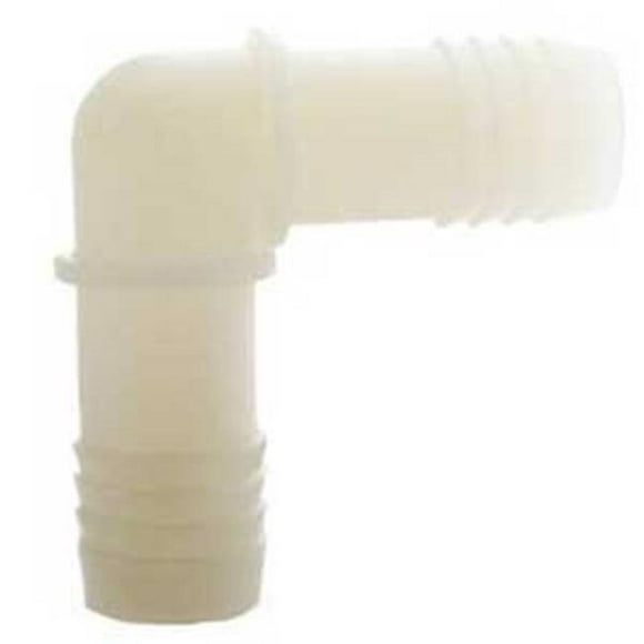 Boshart Industries 279323 90 deg Coude Barbe avec 2 Po Insert&44; Nylon